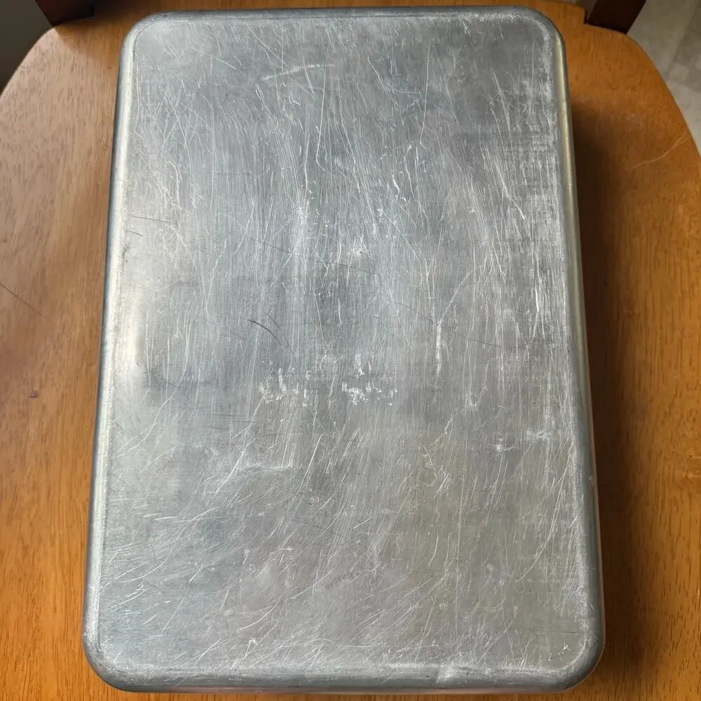 Vintage Foley Aluminum Cake Lasagna Pan 9x13 Snap On Lid Cover Mid Century